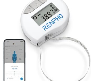 RENPHO Body Measuring Tape, Smart Tape Measure for Weight Loss, Bluetooth Tape with App, R