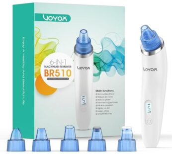 VOYOR Blackhead Remover Pore Vacuum – Electric Face Vacuum Pore Cleaner Acne White Heads R