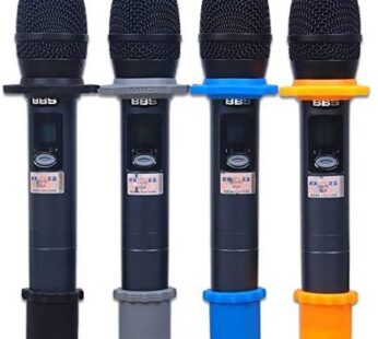 YTYKINOY 4 Sets Wireless Handheld Microphone Shakeproof Anti-Rolling Mic Protection Silico