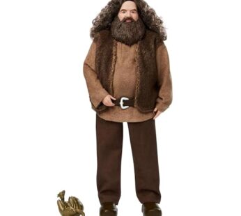 Mattel Harry Potter Rubeus Hagrid Collectible Doll, Approx. 12-inch Wearing Belted Shirt a