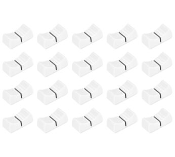 uxcell 24mmx11mmx10mm Console Mixer Slider Fader Knobs Replacement for Potentiometer White