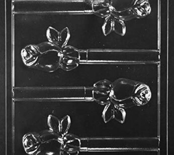 Grandmama’s Goodies F120 Flower Rose Pretzel Chocolate Candy Mold with Exclusive Molding I