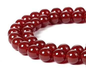 8mm Carnelian Beads Round Gemstone Loose Beads for Jewelry Making (46-48pcs/strand)