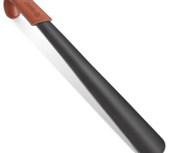 ZOMAKE Shoe Horn Long Handle for Seniors,Metal Long Shoehorn for Boots,16.5″ Extra Long Sh