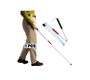 Folding Cane Blind Stick Walking Cane White for The Blind Person Visually Impaired Gadgets
