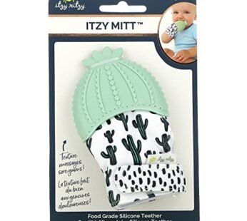 Itzy Ritzy Silicone Teething Mitt – Soothing Infant Teething Mitten with Adjustable Strap,
