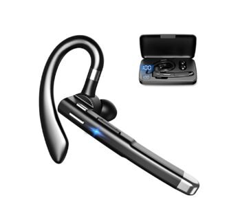 Bluetooth Earpiece for Cell Phones, Bluetooth V5.1 Headset with Charging Case, Waterproof