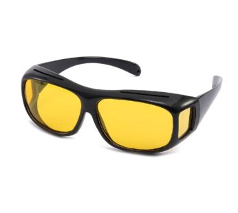 Unisex UV400 HD Night Driving Sunglasses Wrap Around Glasses Anti Glare