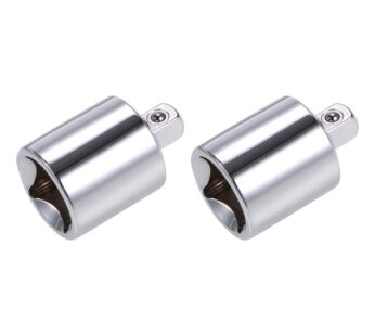 uxcell 2 Pcs 1/2 Inch Drive (F) x 1/4 Inch (M) Socket Reducer Adapter, Female to Male