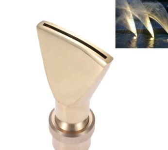 Hicello 1″ Brass DN25 Fan Shaped Fountain Nozzle Flat Duck-Bill Fountain Head Sprinkler Sp