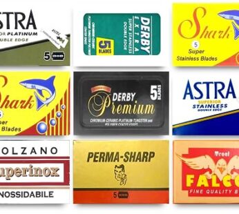 Razor Blades Club Astra-Derby-Shark-Permasharp-Bolzano-Treet 50 Quality Double Edge Razor