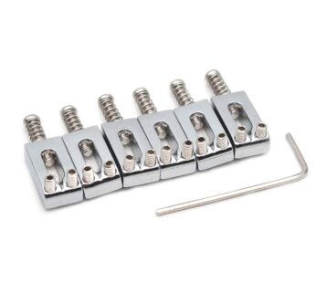 SAPHUE Guitar Bridge Saddle with Spring Screws Wrench Tremolo for Fender Strat Stratocaste