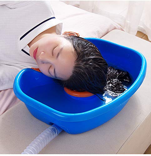 Bedside Shampoo Basins,Shampoo Basin,Portable Hair Washing Hair Washing Basin with Head Cu - Image 4