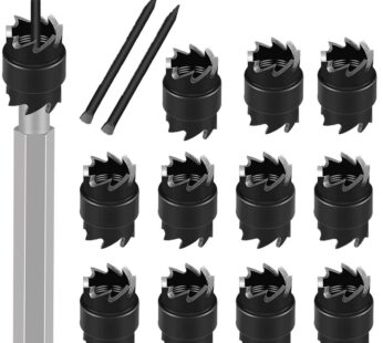 Spot Weld Cutter Set Double Sided 14 Pcs,3/8″ HSS Spot Weld Cutter Remover Drill Bits Hex