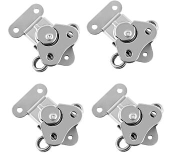 QWORK Heavy Duty Stainless Steel Latch for Flight Cases and Equipment Boxes, 4 Pack 2″ x 1