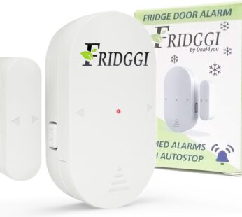 FRIDGGI – Freezer Door Alarm with 60 Second Delay, 2, 3, and 4 Minute Reminders, Refrigera