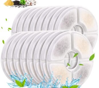 Comsmart Cat Water Fountain Filter for 81oz/2.4L Pet Fountain, 3 Triple Filtration System