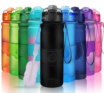 ZORRI Sport Water Bottle Kids, 500ml/700ml/1000ml – Bpa Free Eco-Friendly Tritan Plastic,