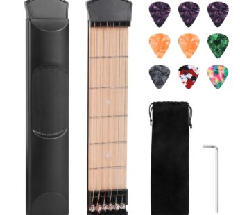 Pocket Guitar Practice Neck, 6 Fret Portable Guitar Chord Practice Tool for Beginner