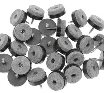 40pcs Furniture Glide,Screw-on Felt Pad Slider Floor Protector for Wooden Leg Feet of Chai