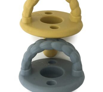 Itzy Ritzy Silicone Pacifiers for Newborn – Sweetie Soother Pacifiers Feature Collapsible