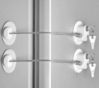 CICICO 2 Pcs Fridge Lock, Refrigerator Lock for Children, Mini Fridge Locks for Kids, Free