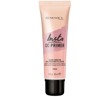 Rimmel London Insta Flawless – 30 Peach – Color-Correcting Primer, Brightening, Evens Skin