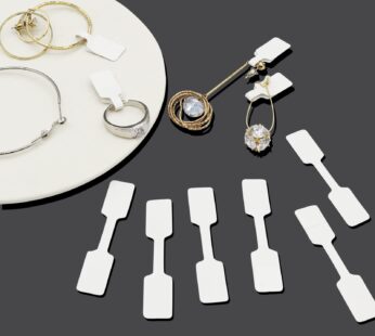 Blank Jewelry Price Label 500 Pieces Jewelry Price Tags Stickers Self Adhesive White Jewel