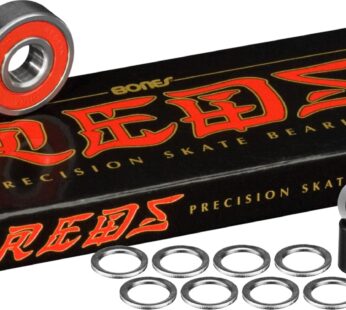 Bones Reds Bearings 8 pk w/Spacers & Washers Bundle