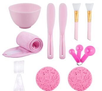 Sonku Facemask Mixing Bowl Set, Silicone DIY Face Mask Tool Kit with Facial Mask Bowl,Sili