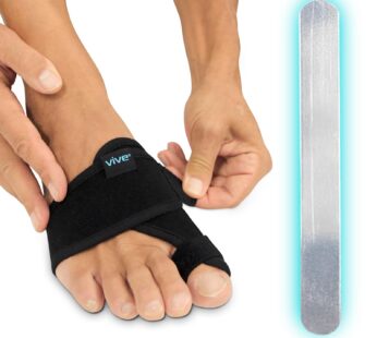Vive Bunion Brace (Pair) – Big Toe Corrector Straightener with Splint – Hallux Valgus Pad,