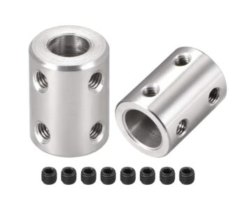 uxcell 8mm to 10mm Bore Rigid Coupling Set Screw L22XD16 45# Steel,Shaft Coupler Connector