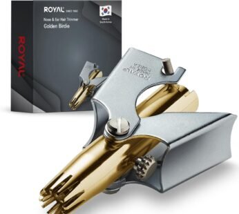 [MADE IN KOREA] ROYAL Gold Nose hair trimmer for men, Godlen Birdie”, Allergy-free, Manual