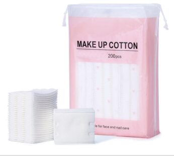 200 Pcs Rectangle Pure Organic Facial Makeup Cotton Pads Lint Free Cotton Remover Pads Squ