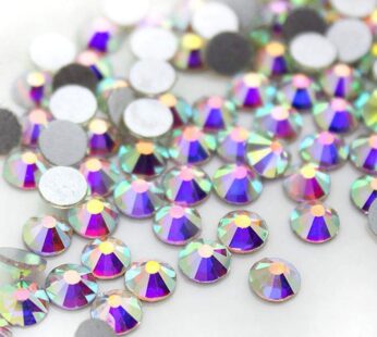 Onwon 1440 Pieces SS16 / 4mm Clear Crystal Flat Back Brilliant Round Rhinestones Glass Sto