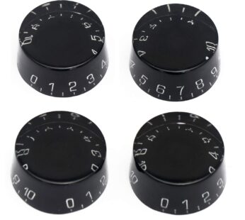 Metallor Electric Guitar Top Hat Knobs Speed Volume Tone Control Knobs Compatible with Les