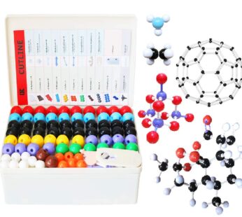 LINKTOR Chemistry Molecular Model Kit (444 Pieces), Student or Teacher Set for Organic and
