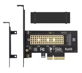 M.2 NVME to PCIe 3.0 x4 Adapter with Aluminum Heatsink Solution