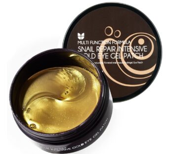 MIZON 24K Gold and Snail Hydrogel Patches (30 pairs) for Puffy Eyes, Dark Circles, Under E