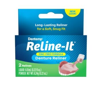 Dentemp Denture Reline Kit – Advanced Formula Reline It Denture Reliner – Denture Kit to R