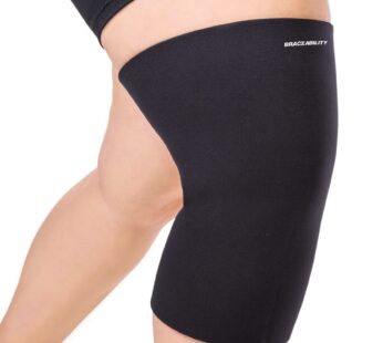 BraceAbility Plus Size Neoprene Knee Sleeve – Compression Support Brace for Bariatric Wome