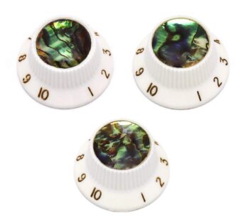 Holmer Guitar Knobs Abalone Top Speed Control Knobs 6mm Shaft Pots Volumn Tone Knobs Compa