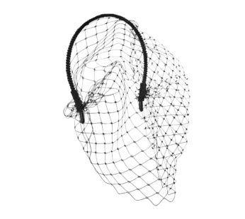 Lurrose Headband with Black Veil Hair Hoop Headband Simple Elegant Mesh Headdress for Woma