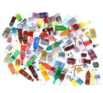 Nuanmu Miniature Food Drink Bottles Pretend Play Kitchen Game Party Toys (20 Micro Bottles