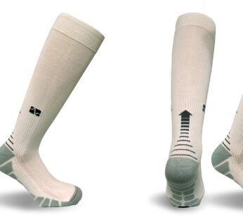 Vitalsox Silver Drystat Graduated Compression Socks (2 Pack), White/White, Small