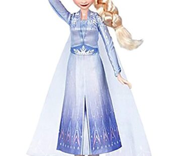 Disney Frozen Singing Elsa Fashion Doll with Music Wearing Blue Dress Inspired by The Froz