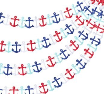 65Ft Nautical Garland Nautical Birthday Party Decorations Nautical Party Themed Hanging Ga