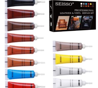 12 Colors Leather Repair Kit for Furniture, Vinyl Repair for Car Interior Seats Couch Sofa