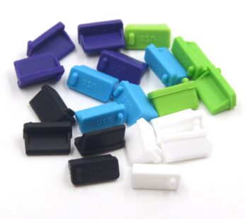 20 Pcs 5Colors Silicone USB Type A,USB Port Standard-A Female Anti Dust Cover Plugs Protec