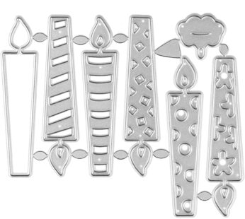 Birthday Metal Cutting Dies Stencils, KISSBUTY Criss-Cross Metal Scrapbooking Dies Cuts Ha